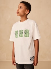 White Mandalorian Short Sleeve T-Shirt (3-16yrs) - Image 1 of 8