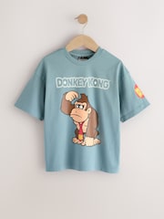 Blue Donkey Kong Print Mario Gaming T-Shirt (3-16yrs) - Image 1 of 4