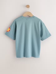 Blue Donkey Kong Print Mario Gaming T-Shirt (3-16yrs) - Image 2 of 4