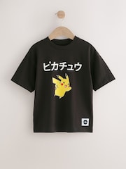 Black Pikachu Pokémon Short Sleeve T-Shirt (3-16yrs) - Image 1 of 5