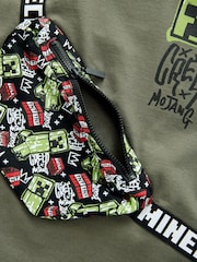 Khaki/Green Licensed Minecraft Bag T-Shirt (3-16yrs) - Image 3 of 5