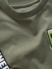 Khaki/Green Licensed Minecraft Bag T-Shirt (3-16yrs) - Image 4 of 5