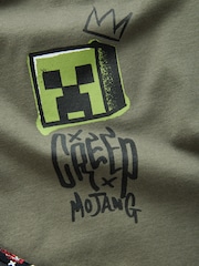 Khaki/Green Licensed Minecraft Bag T-Shirt (3-16yrs) - Image 5 of 5