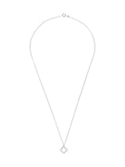 Beaverbrooks Sterling Silver Cubic Zirconia Clover Pendant - Image 2 of 4