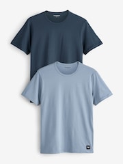 Emporio Armani Regular Fit Logo T-Shirts 2 Pack - Image 1 of 3