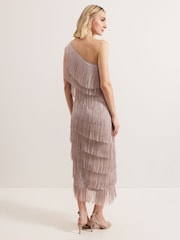 Phase Eight Brown Amity Fringe Dress - Image 2 of 7