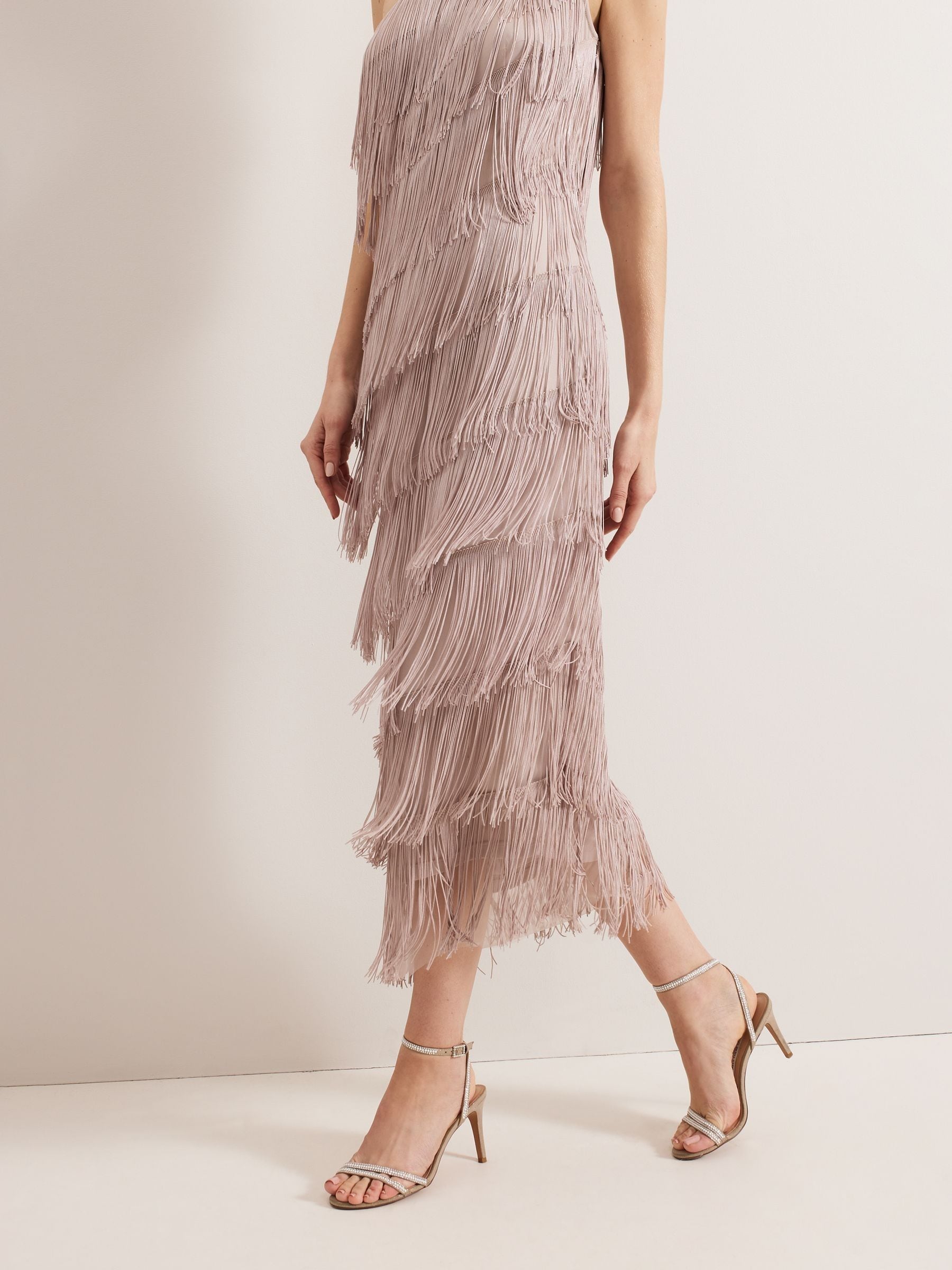 【関税込】PhaseEight ドレス☆Brown Amity Fringe Dress Buy Phase Eight Brown Amity Fringe Dress from the Next UK