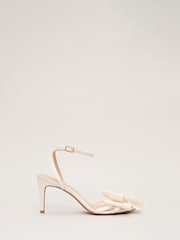 Phase Eight White Pearl Bow Sandals - Image 5 of 6