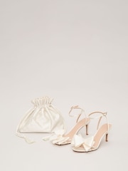 Phase Eight White Pearl Bow Sandals - Image 7 of 7