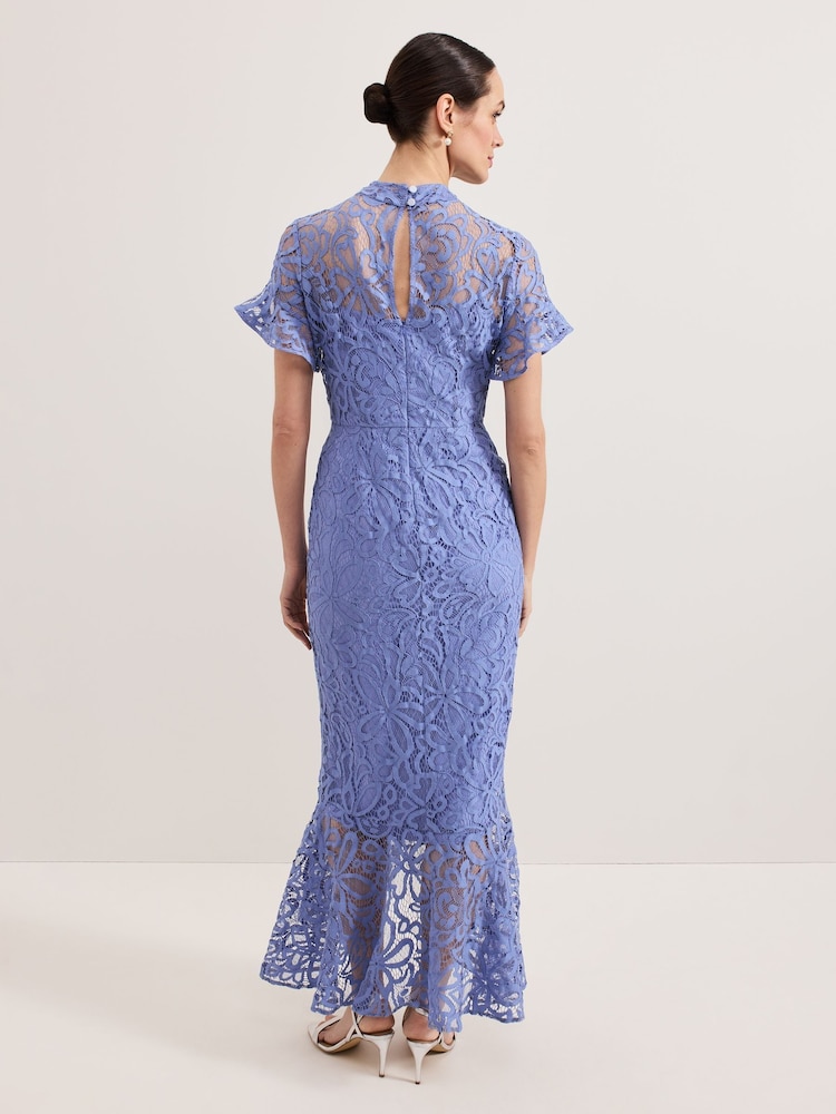 Phase Eight Blue Eadie Maxi Dress - Image 2 of 7