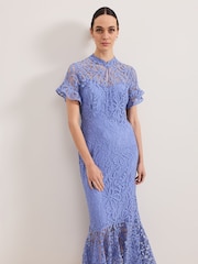 Phase Eight Blue Eadie Maxi Dress - Image 3 of 7