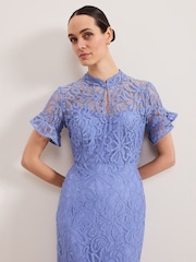 Phase Eight Blue Eadie Maxi Dress - Image 4 of 7