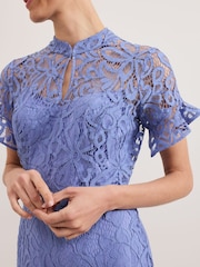 Phase Eight Blue Eadie Maxi Dress - Image 5 of 7