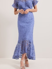 Phase Eight Blue Eadie Maxi Dress - Image 6 of 7