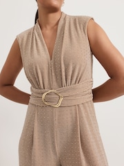 Phase Eight Brown Petite Brea Jumpsuit - Image 5 of 6