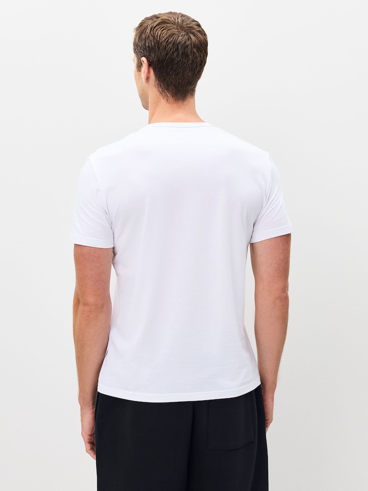 Emporio Armani Regular Fit Logo T-Shirts 2 Pack - Image 2 of 6