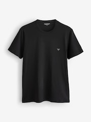 Emporio Armani Regular Fit Logo T-Shirts 2 Pack - Image 3 of 3