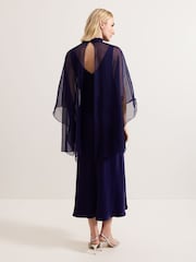 Phase Eight Blue Kyra Overlay Dress - Image 2 of 7