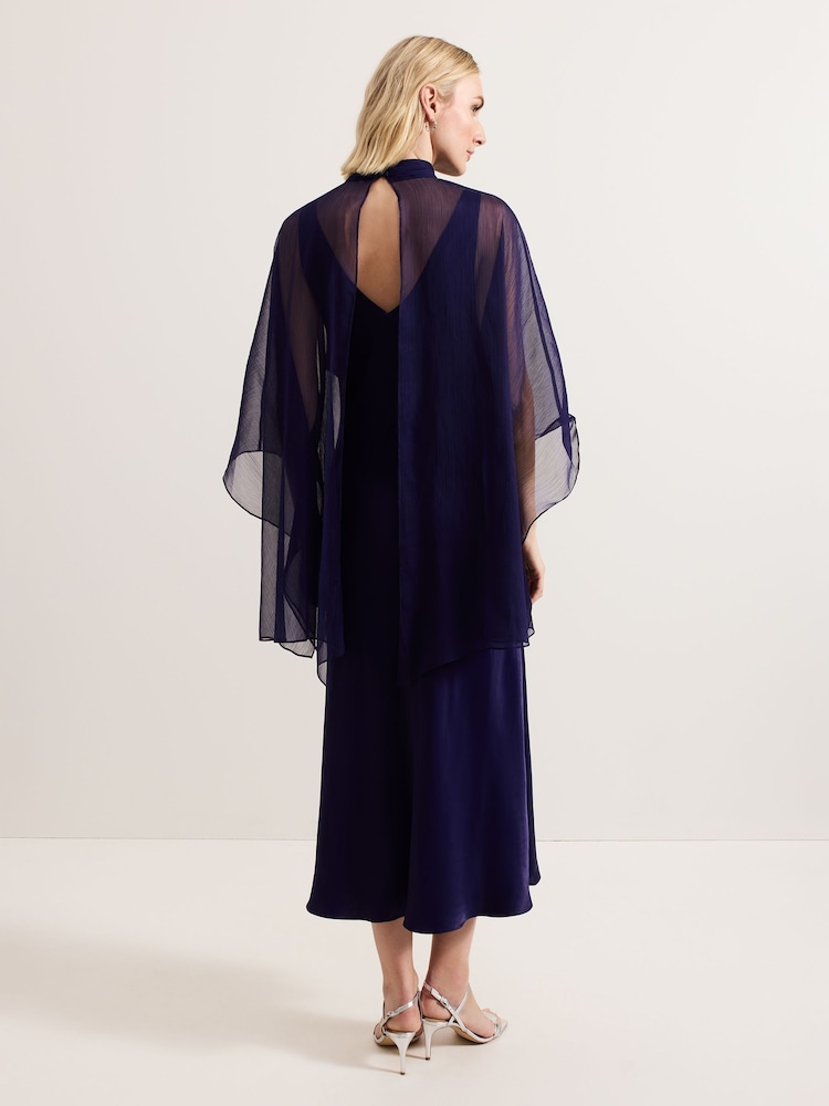 Phase Eight Blue Kyra Overlay Dress - Image 2 of 7