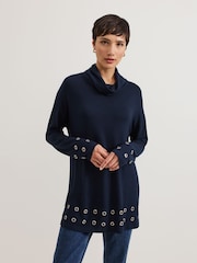 Phase Eight Blue Jennie Snuggle Top - Image 1 of 7