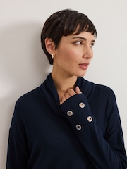 Phase Eight Blue Jennie Snuggle Top - Image 5 of 7