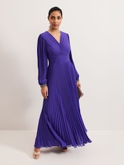 Phase Eight Purple Petite Vila Beaded Dress - Image 1 of 7