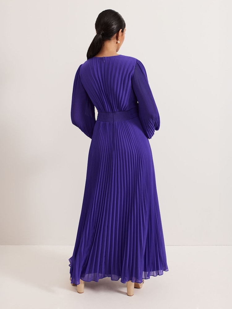 Phase Eight Purple Petite Vila Beaded Dress - Image 2 of 7