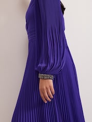 Phase Eight Purple Petite Vila Beaded Dress - Image 5 of 7