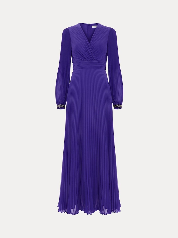 Phase Eight Purple Petite Vila Beaded Dress - Image 7 of 7