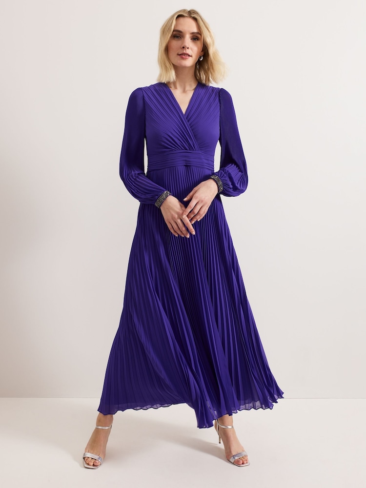 Phase Eight Purple Vila Beaded Dress - Image 1 of 9