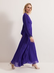 Phase Eight Purple Vila Beaded Dress - Image 3 of 9