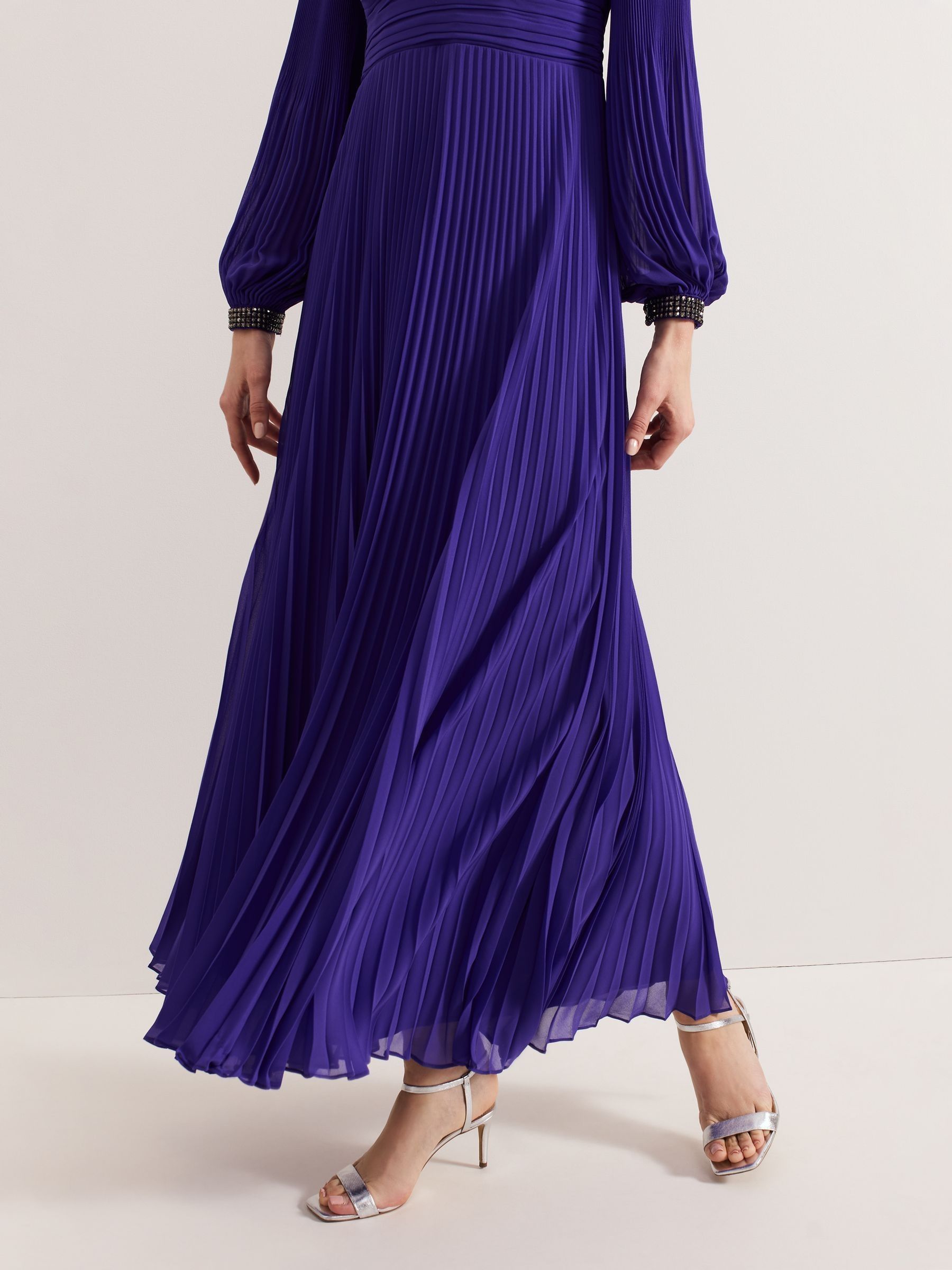 【関税込】PhaseEight ワンピース☆Purple ie Beaded Dress Kaida Beaded Dress | Phase Eight ROW |