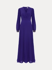 Phase Eight Purple Vila Beaded Dress - Image 9 of 9