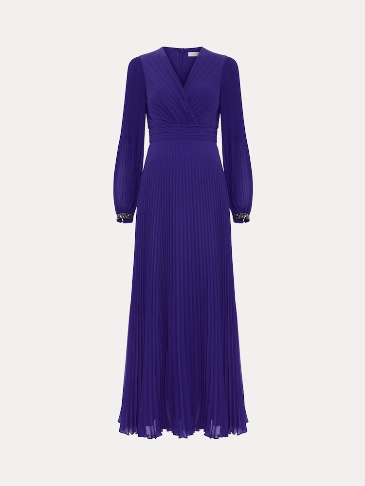 Phase Eight Purple Vila Beaded Dress - Image 9 of 9