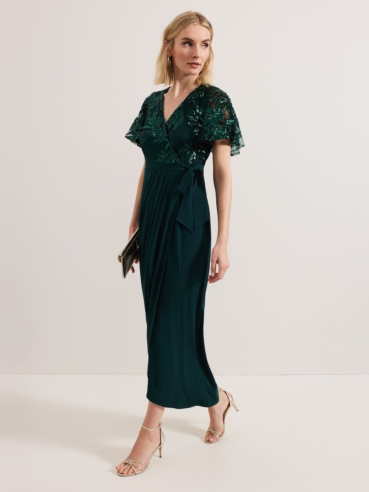 Phase Eight Green Minty Wrap Dress - Image 1 of 7