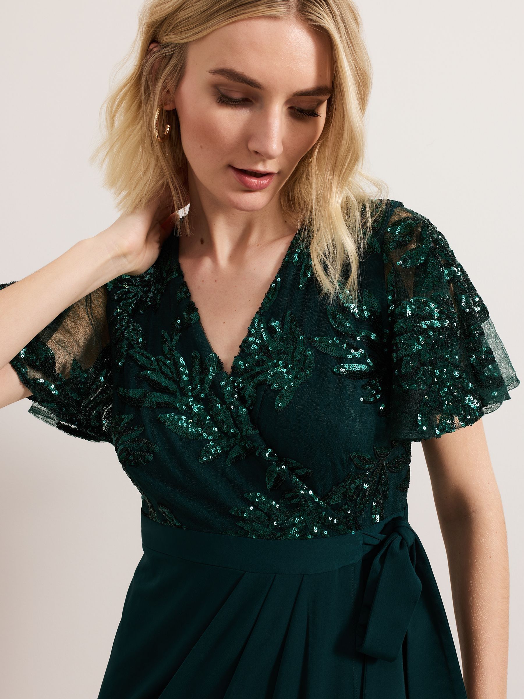 【関税込】PhaseEight ドレス☆Green Minty Wrap Dress Buy Phase Eight Green Minty Wrap Dress from the Next UK