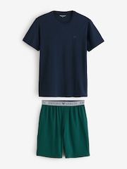 Emporio Armani Regular Fit Pyjamas Set - Image 1 of 8