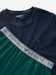 Emporio Armani Regular Fit Pyjamas Set - Image 6 of 8