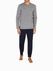 Emporio Armani Regular Fit Grey Pyjama Set - Image 3 of 12