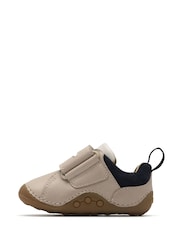 Clarks Natural Newborn Tiny Gleam Shoes - Image 2 of 6