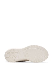 Clarks White Older Girls Feather Pace Trainers - Image 6 of 6