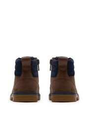 Clarks Brown Standard Fit (F) Older Boys Leather Lorcam Trail Boots - Image 5 of 6