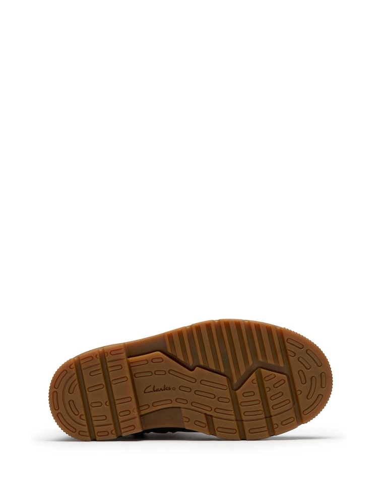 Clarks Brown Standard Fit (F) Older Boys Leather Lorcam Trail Boots - Image 6 of 6