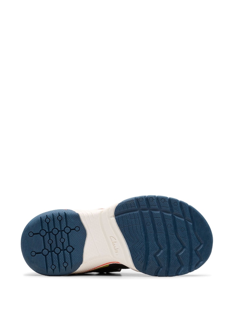 Clarks Blue Standard Fit (F) Older Boys Combi Feather Track Trainers - Image 6 of 6 Clarks Blue Standard Fit (F) Older Boys Combi Feather Track Trainers - Image 6 of 6