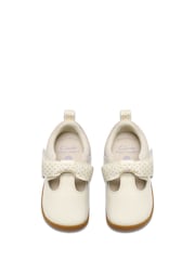 Clarks White Wide Fit (G) Toddler Roamer Trim Shoes - Image 4 of 6