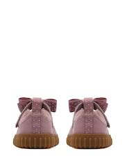 Clarks Pink Wide Fit (G) Younger Girls Cove Bow Mary Jane Shoes - Image 5 of 6
