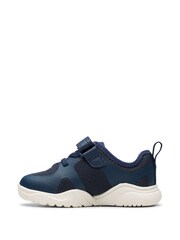 Clarks Blue Clarks Newborn Navy Feather Ath Trainers - Image 2 of 7