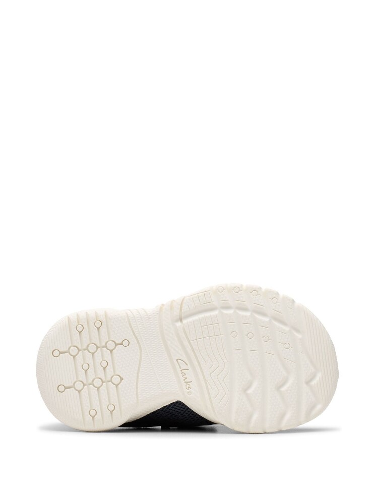 Clarks Blue Clarks Newborn Navy Feather Ath Trainers - Image 7 of 7