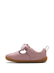 Clarks Pink Standard Fit (F) Toddler Roamer Trim Shoes - Image 2 of 6