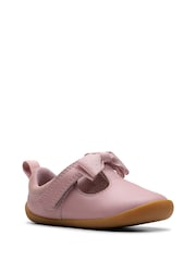 Clarks Pink Standard Fit (F) Toddler Roamer Trim Shoes - Image 3 of 6